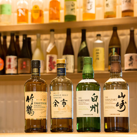 天ぷら こぎつね 山崎や白州も飲める!プレミアムドリンクの飲み放題プランの開始