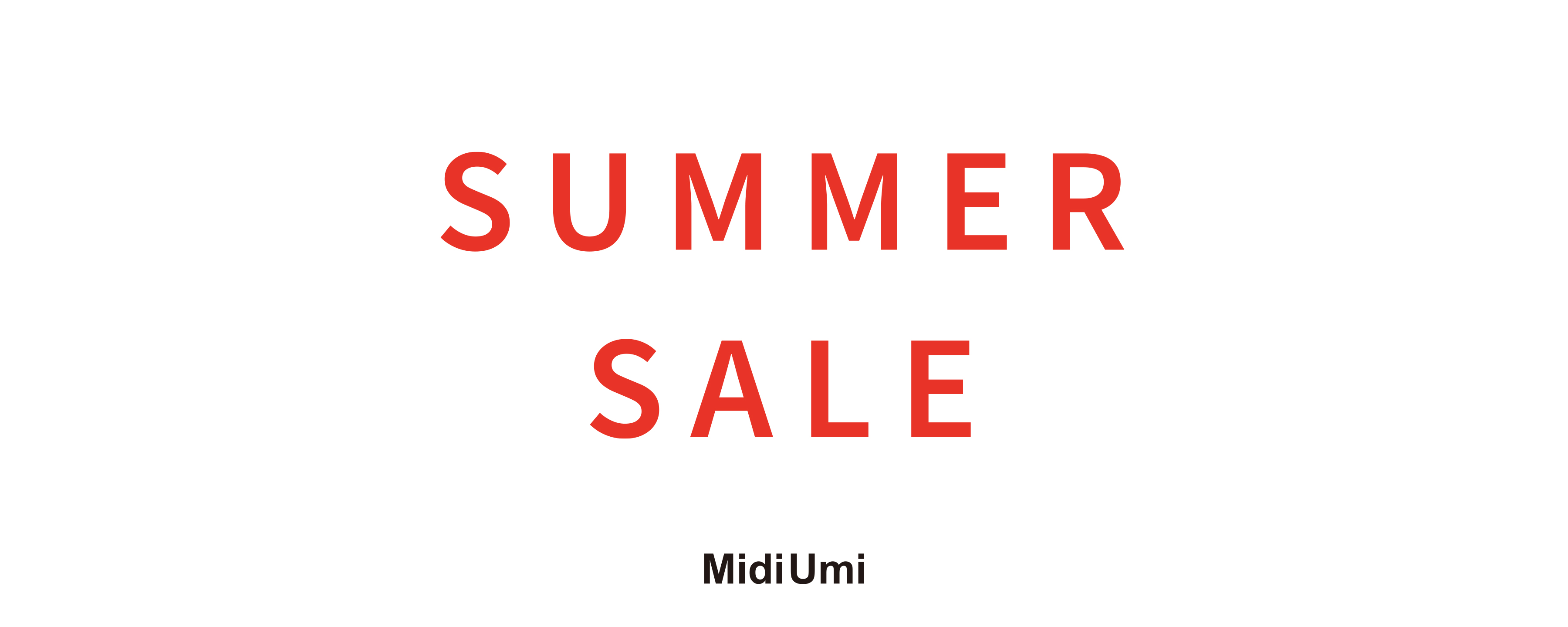 本日からSUMMER SALE開催!