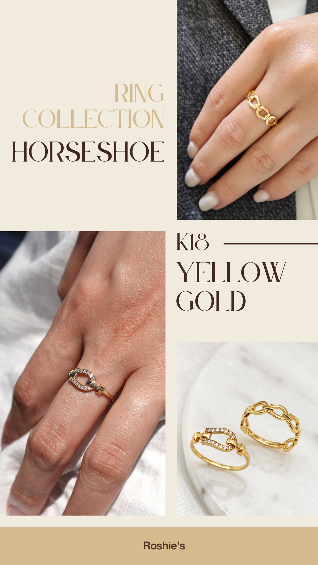 幸運を呼び込むHORSESHOE RING